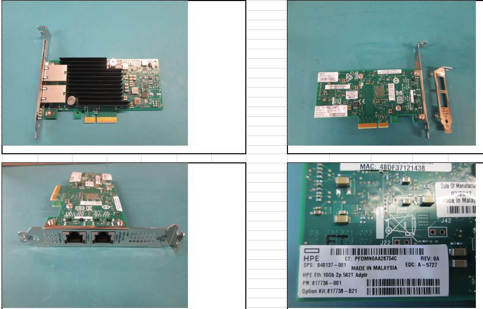 HPE Ethernet 10Gb 2-port 562T