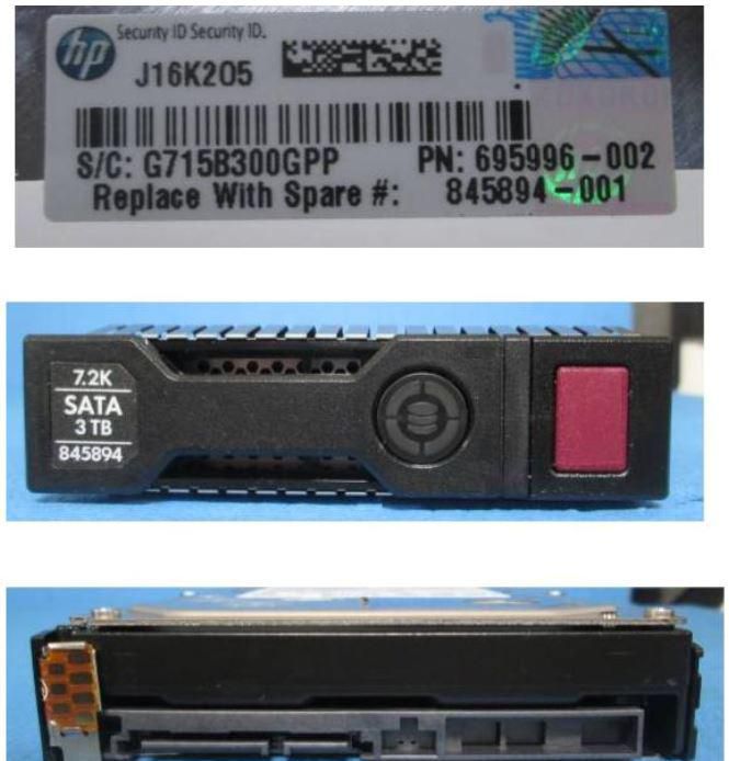 HPE DRV HD 3TB 6G 7.2K 3.5 SATA