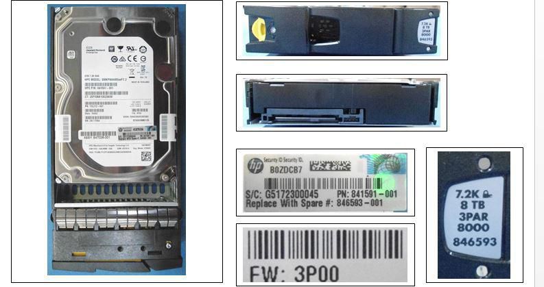 HPE DRV HD 8TB 7.2K LFF SAS FE