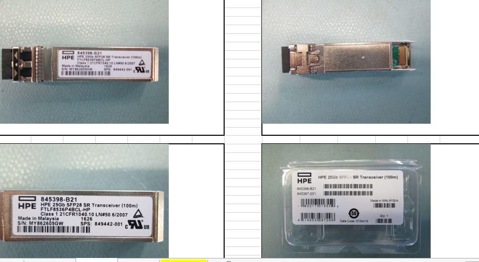 HPE *Non Cancellable/Non Returnable (NCNR)* TRANSCEIVER 25GB SFP28 SR (100M)