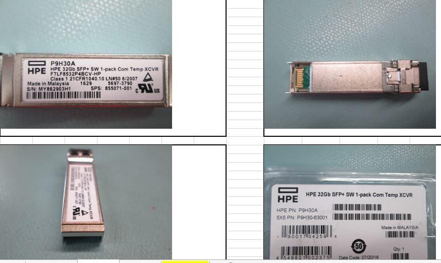 HPE *Non Cancellable/Non Returnable (NCNR)* 32GB SFP+ SW 1-PACK COM TEMP XCVR