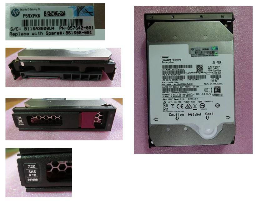 HPE HDD 8TB 12G 7.2K LFF SAS MDL