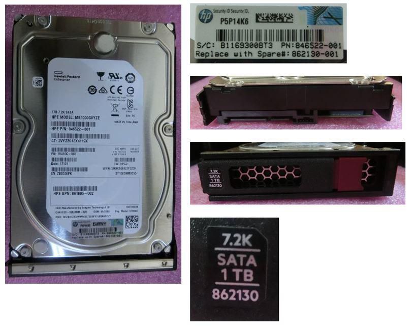 HPE 1TB SATA 6G 7.2K LFF LP