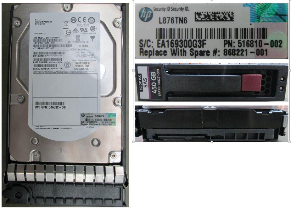 HPE *Non Cancellable/Non Returnable (NCNR)* 450GB SAS HARD DISK DRIVE - 15000 R