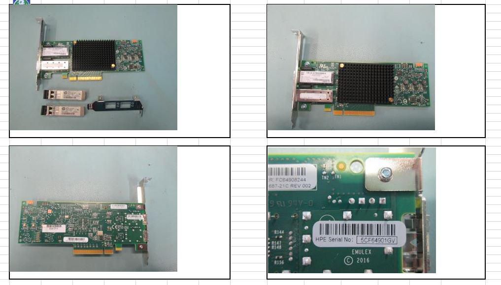 HP E SN1200E 16Gb Dual Port (2x 16GB SFP'S) Fibre Channel Host Bus Adapter - High Profile