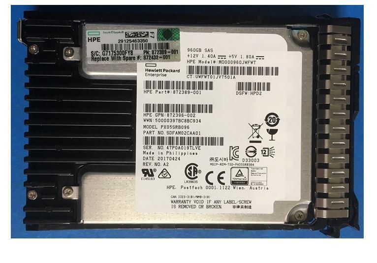 HPE 900GB SAS 12G SFF RI DS SC
