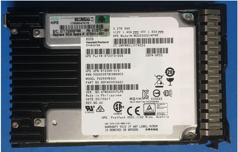 HP E 3.2TB SAS 12G Mixed-Use 2.5" SFF SC DS SSD