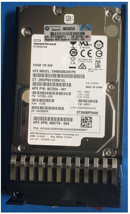 HPE HDD 300GB 12G 15K SFF SAS