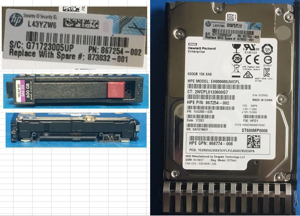 HPE *Non Cancellable/Non Returnable (NCNR)* 600GB HARD DISK DRIVE