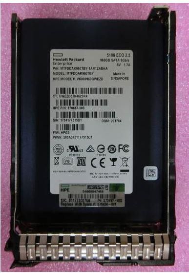 HPE 960GB SATA 6G SFF RI DS SSD