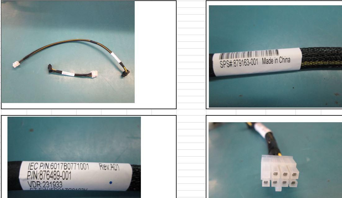 HPE *Non Cancellable/Non Returnable (NCNR)* LFF/SFF DRIVE POWER CABLE