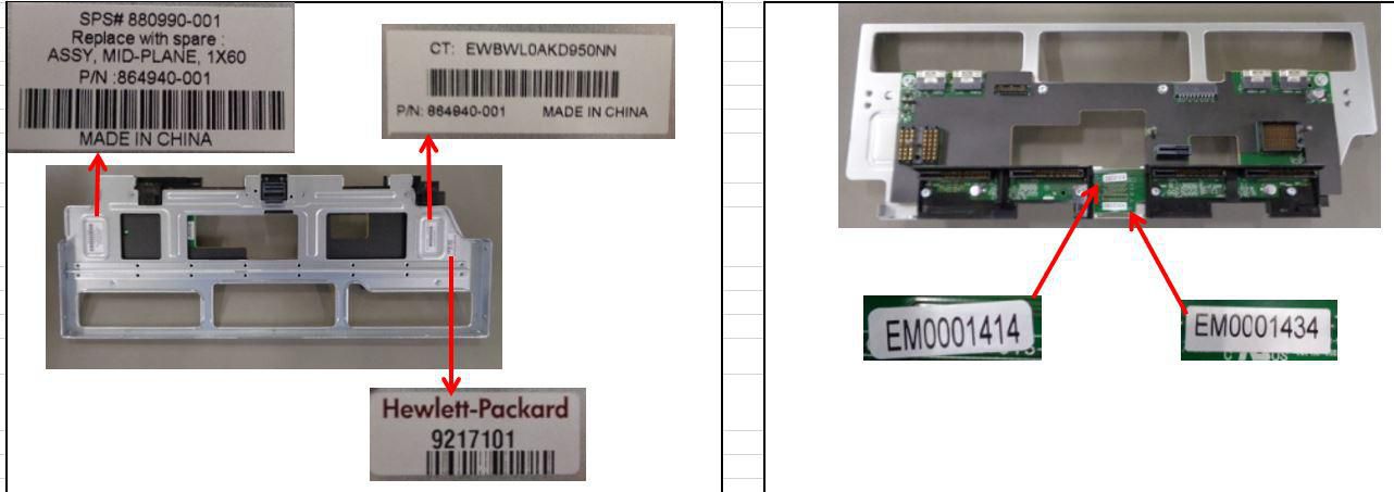 HPE Midplane for HPE Apollo 4510