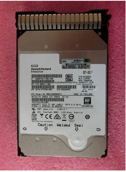HPE DRV HDD 12TB 7.2K LFF SATA