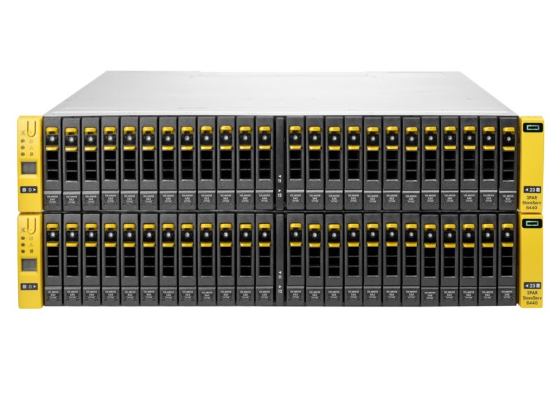 HPE 3PAR 8440 Storage server Rack (4U) Ethernet LAN Black, Yellow