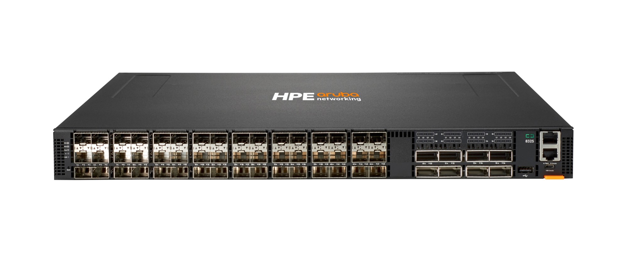 HPE Aruba Networking CX 8325-48Y8C 48p 25G SFP/+/28 8p 100G QSFP+/28 FB 6 Fans 2 PSU Bundle
