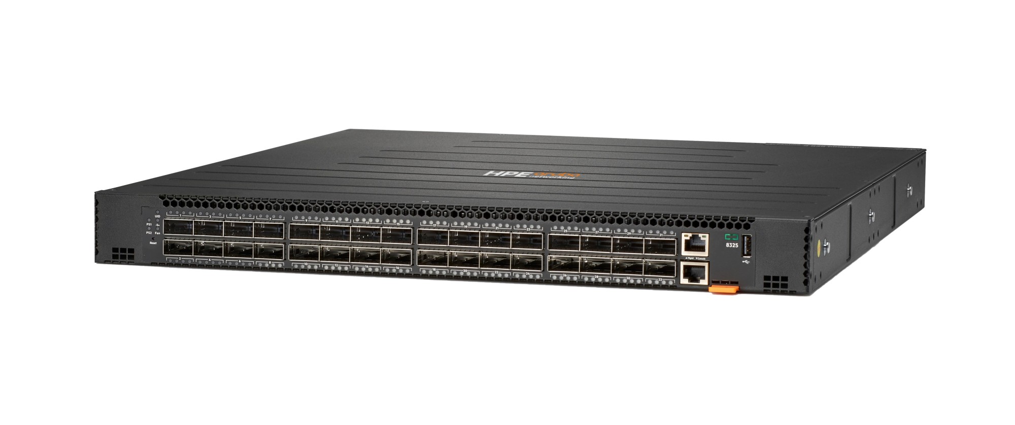 HPE Aruba Networking CX 8325-32C 32p 100G QSFP+/QSFP28 Front-to-Back 6 Fans 2 Power Supply Bundle