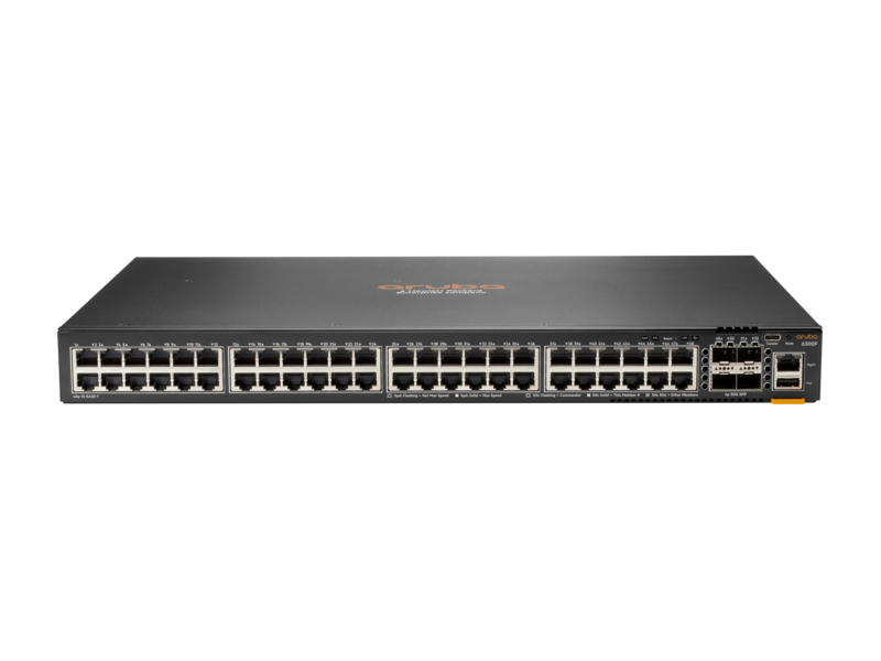 HPE Aruba Networking Aruba 6300F 48-port 1GbE & 4-port SFP56 Managed L3 Gigabit Ethernet (10/100/1000) 1U Grey