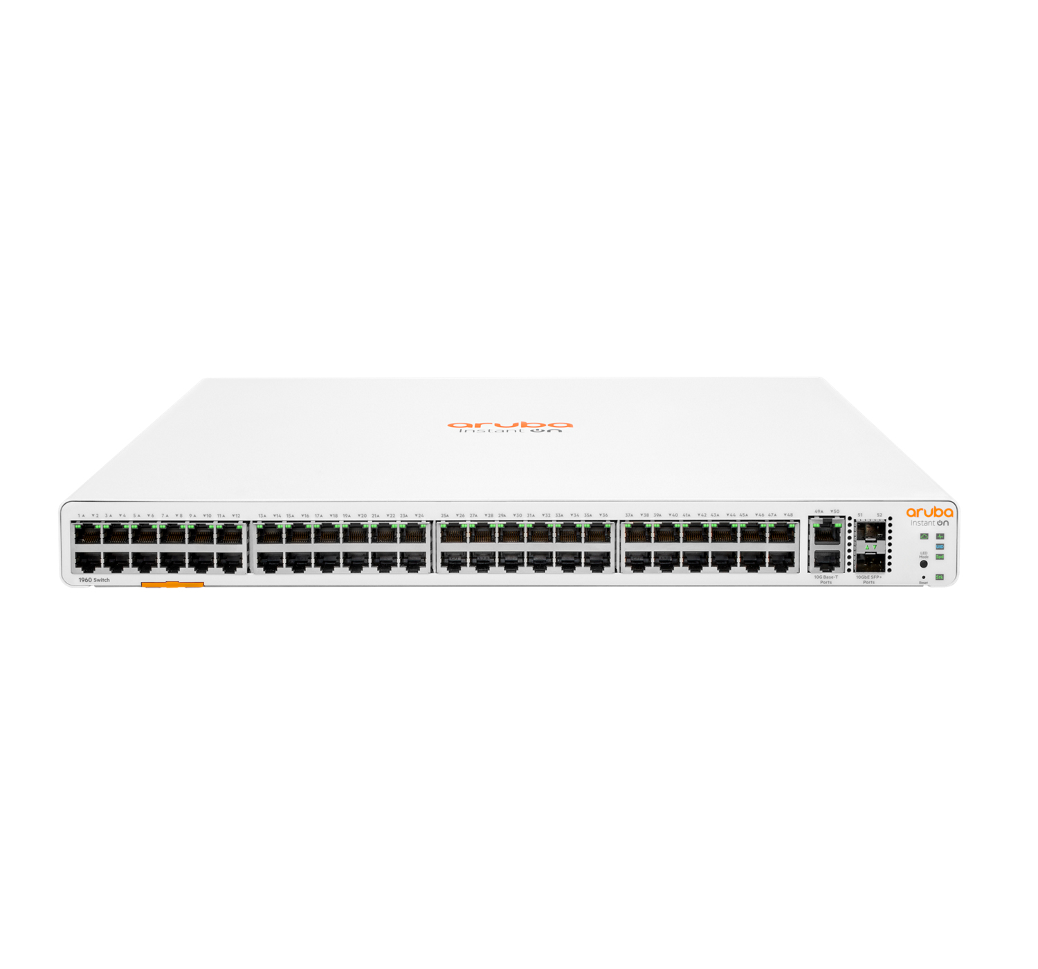 HPE Aruba Networking Instant On 1960 48G 2XGT 2SFP+ Managed L2+ Gigabit Ethernet (10/100/1000) 1U White