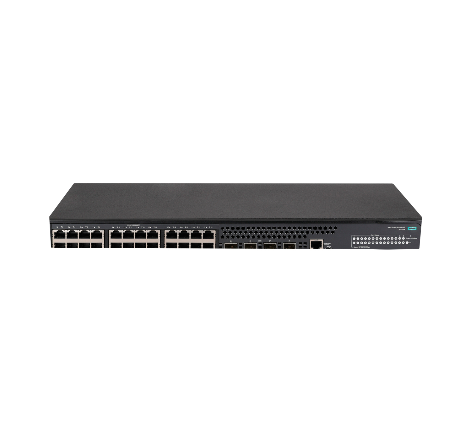 Hewlett Packard Enterprise FlexNetwork 5140 24G 4SFP+ EI Managed L3 Gigabit Ethernet (10/100/1000) 1U