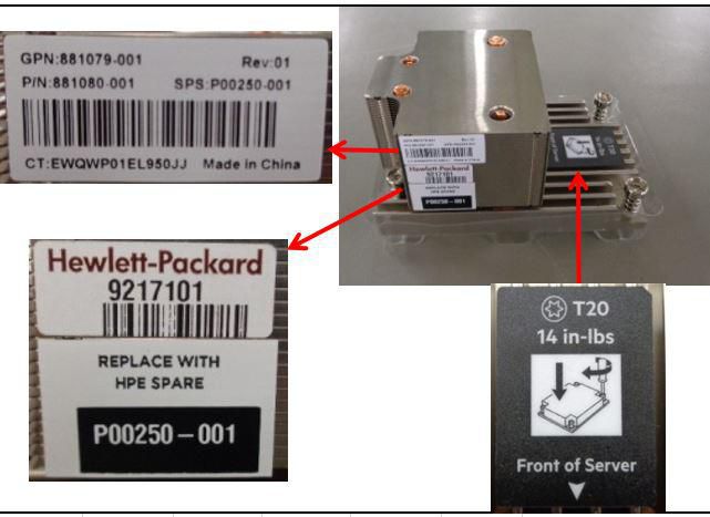 HPE HEATSINK PERF 2U