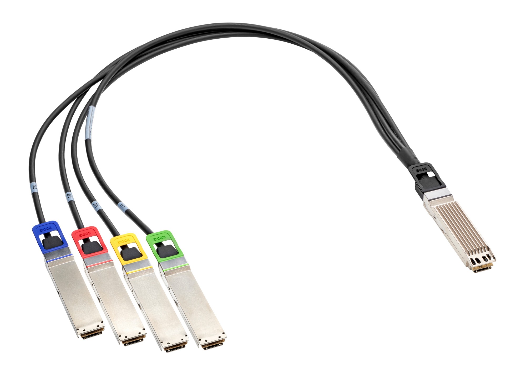 HPE InfiniBand NDR/Ethernet OSFP to 2xOSFP 2m Splitter Direct Attach Copper Cable