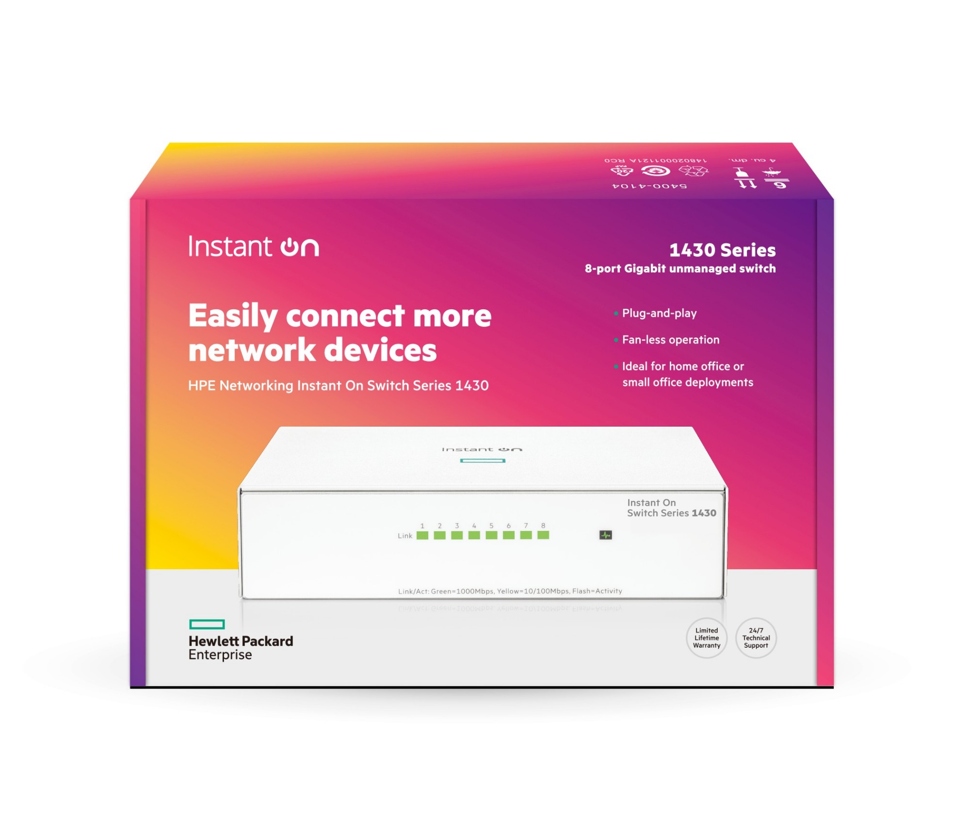 HPE Aruba Networking Networking Instant On Switch 8p Gigabit 1430