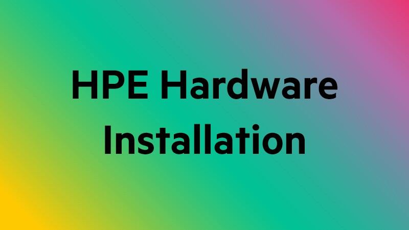 HPE Install Universal Power Supply Less Than 3KVA Service