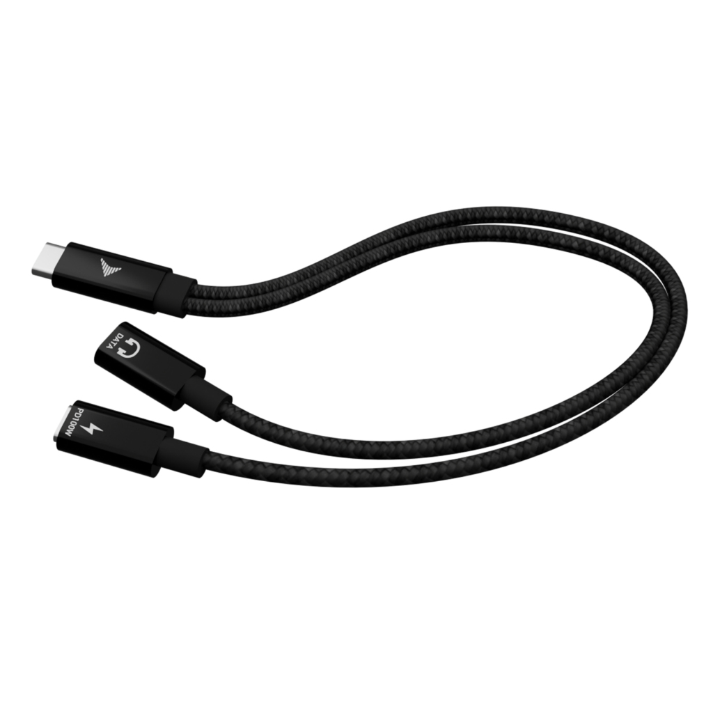 i-tec USB-C Cable Splitter Audio/Data + Power Delivery 100W