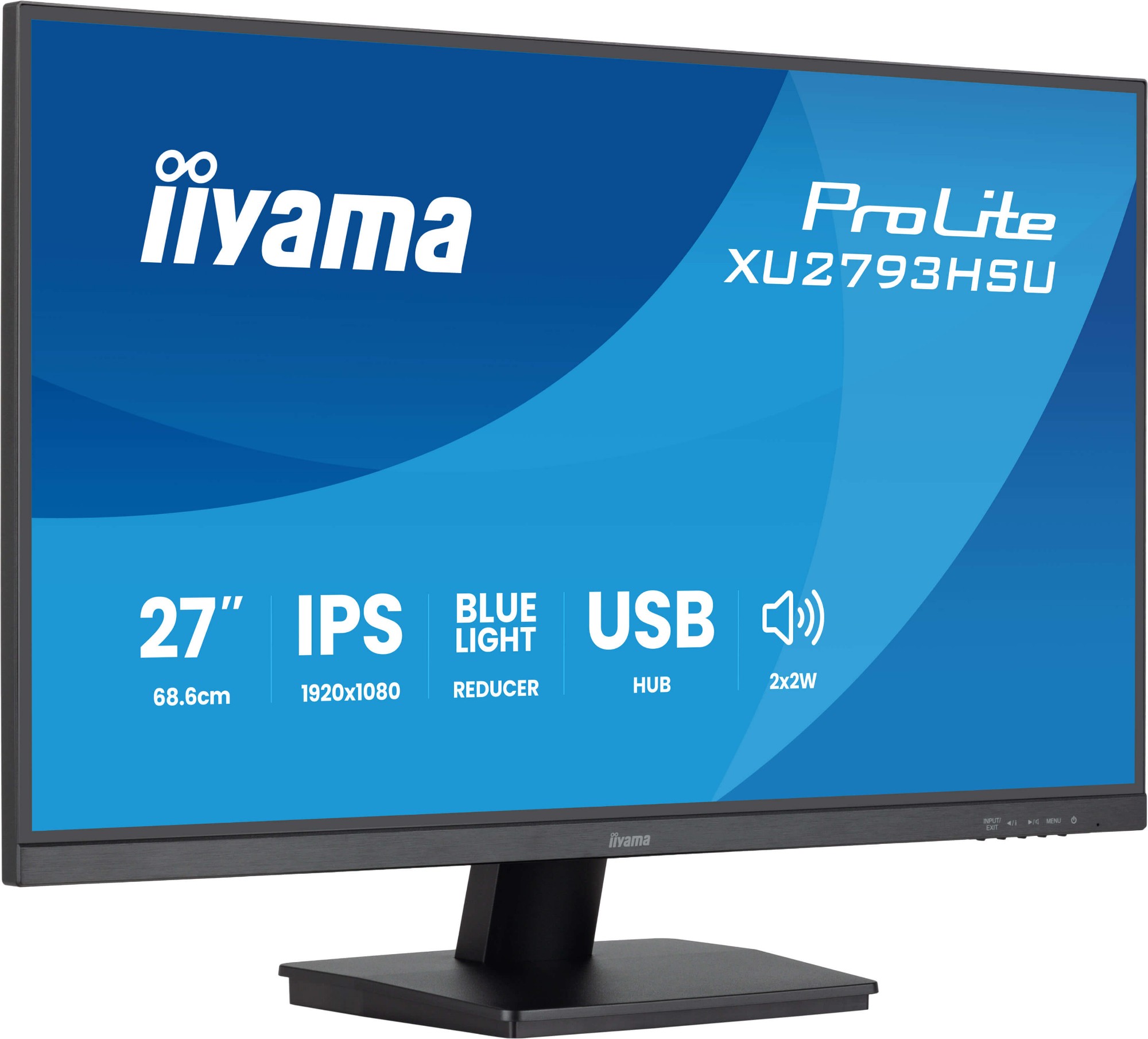 iiyama ProLite 27â€ IPS technology panel with USB hub and 100Hz refresh rate