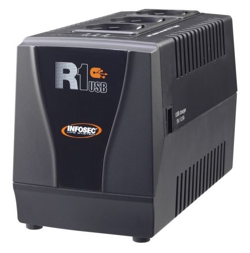 Infosec R1 USB 1000 uninterruptible power supply (UPS) 1 kVA 500 W 3 AC outlet(s)