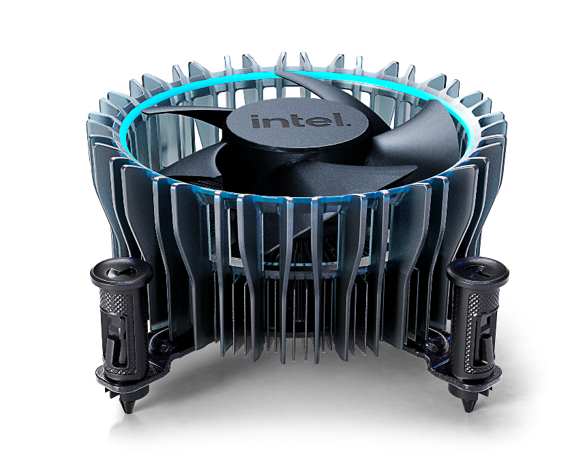 Intel Laminar RM1 Processor Air cooler Black, Blue