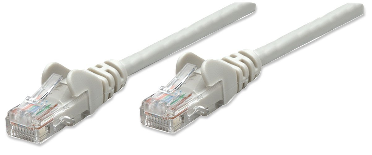 Intellinet Network Patch Cable, Cat5e, 10m, Grey, CCA, U/UTP, PVC, RJ45, Gold Plated Contacts, Snagless, Booted, Lifetime Warranty