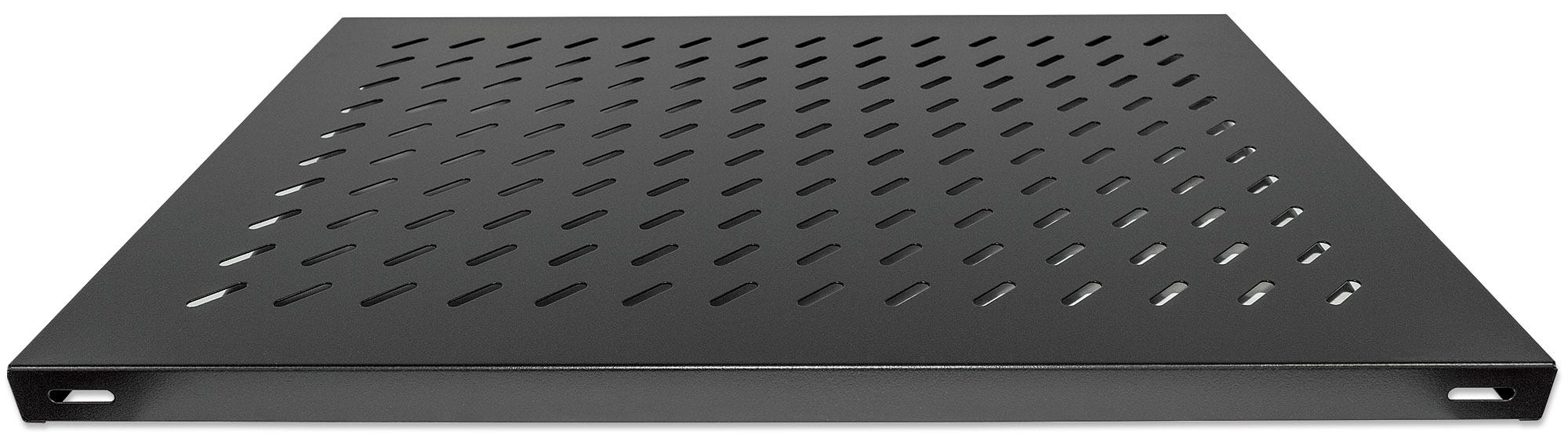 Intellinet 19" Fixed Shelf, 1U, 800mm Depth, Heavy-Duty, Max 100kg, Black
