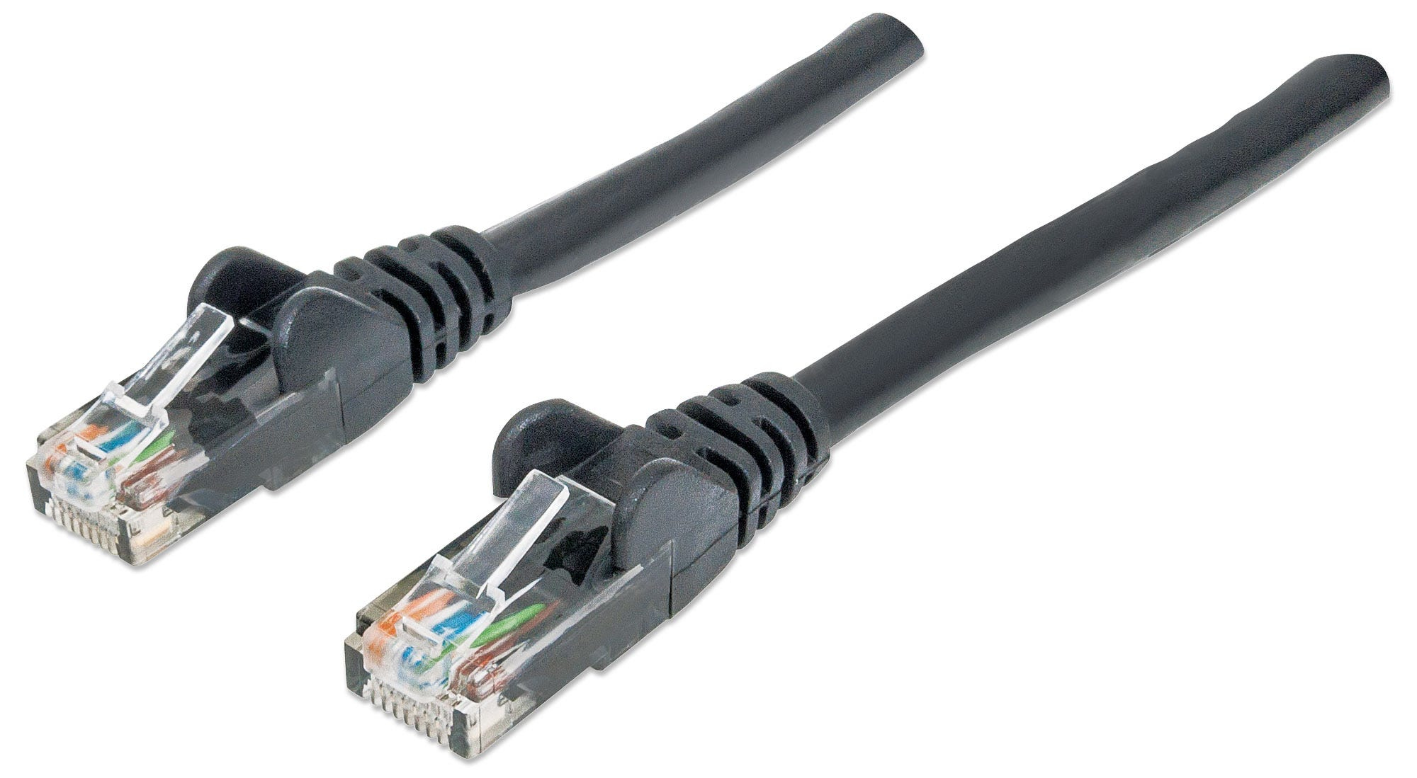 Intellinet Network Patch Cable, Cat6, 20m, Black, CCA, U/UTP, PVC, RJ45, Gold Plated Contacts, Snagless, Booted, Lifetime Warranty