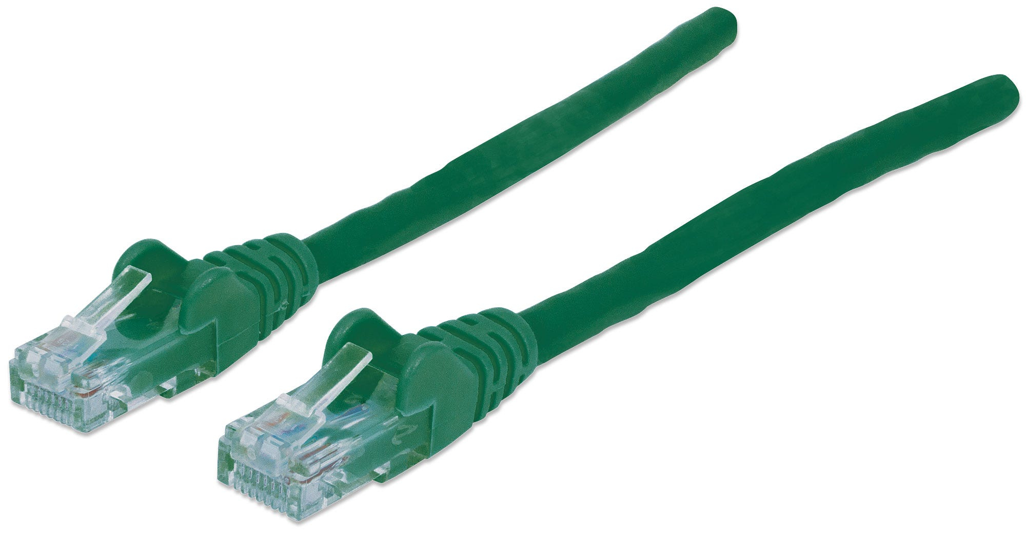 Intellinet Network Patch Cable, Cat6, 20m, Green, CCA, U/UTP, PVC, RJ45, Gold Plated Contacts, Snagless, Booted, Lifetime Warranty