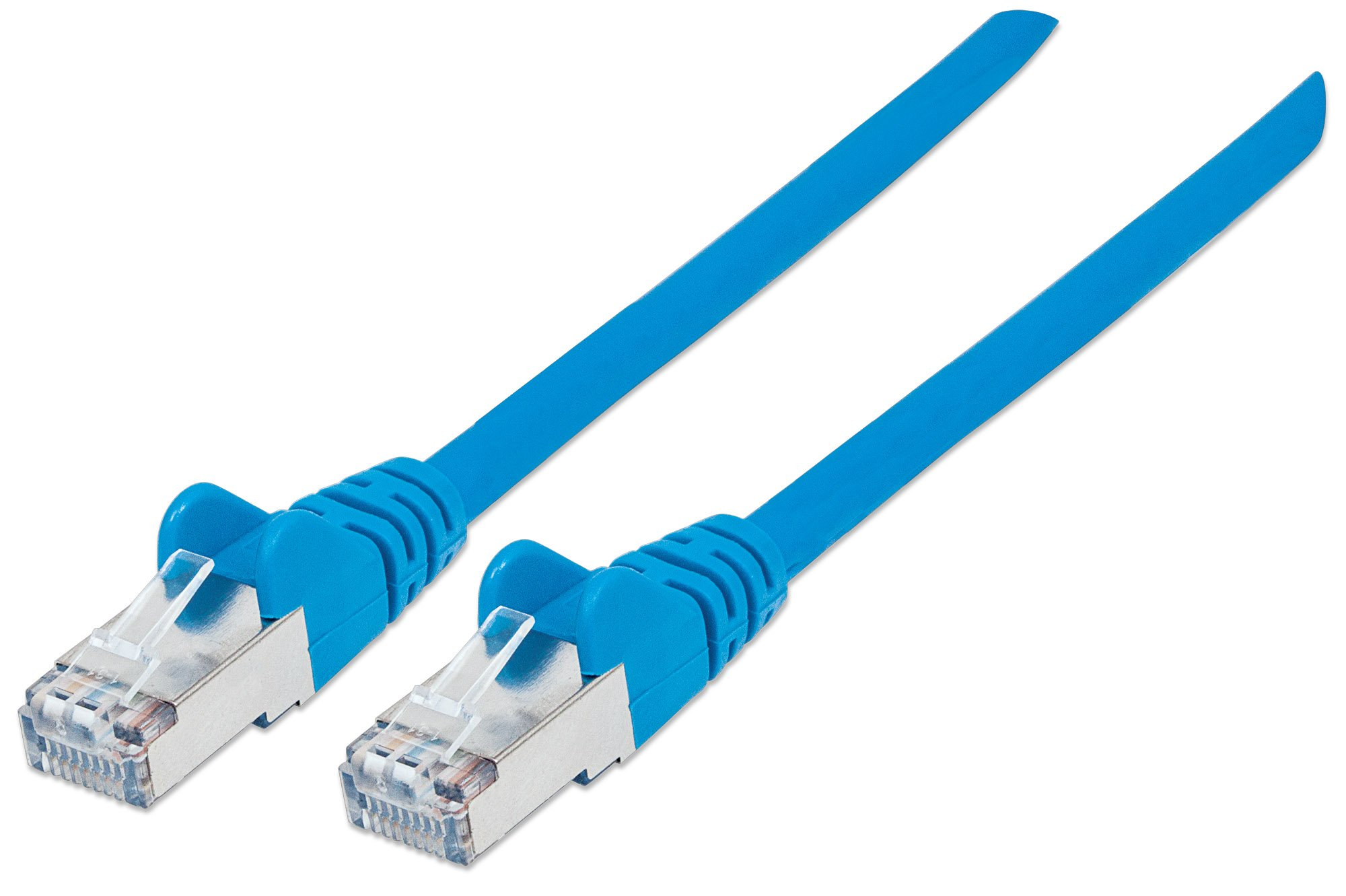 Intellinet Network Patch Cable, Cat6, 10m, Blue, Copper, S/FTP, LSOH / LSZH, PVC, RJ45, Gold Plated Contacts, Snagless, Booted, Lifetime Warranty