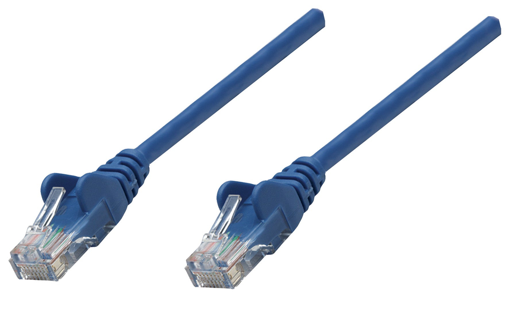 Intellinet Network Patch Cable, Cat6, 0.25m, Blue, Copper, S/FTP, LSOH / LSZH, PVC, RJ45, Gold Plated Contacts, Snagless, Booted, Lifetime Warranty