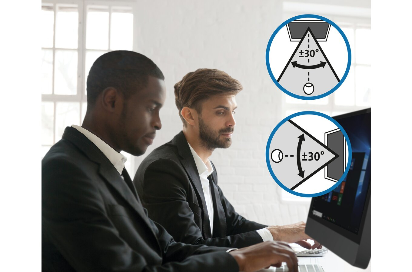 Kensington Laptop Privacy Screen Filter 2-Way Removable 15.6" Wide 16:9