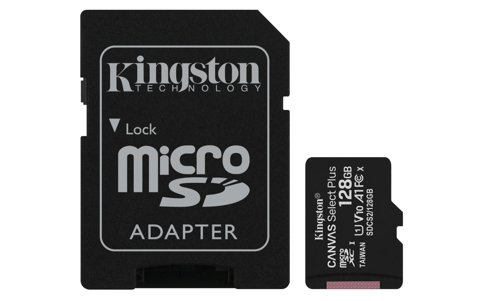 Kingston Technology Canvas Select 128GB micSDXC Plus 100R A1 C10 Card + ADP