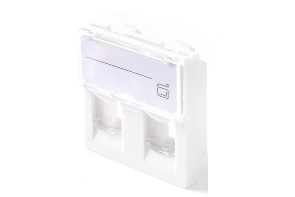 Lanview EURO OUTLET 45x45 - 2-PORT