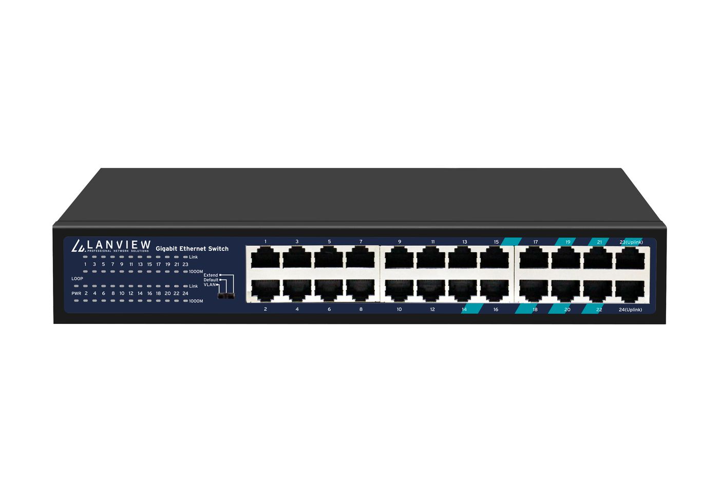 Lanview Unmanaged 24-Port Full