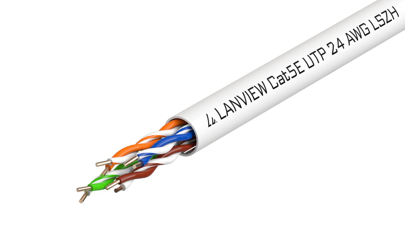 Lanview LVN122014 networking cable White 305 m Cat5e U/UTP (UTP)