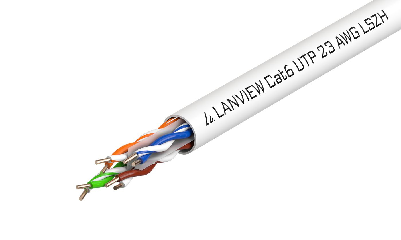Lanview LVN122112 networking cable White 305 m Cat6 U/UTP (UTP)