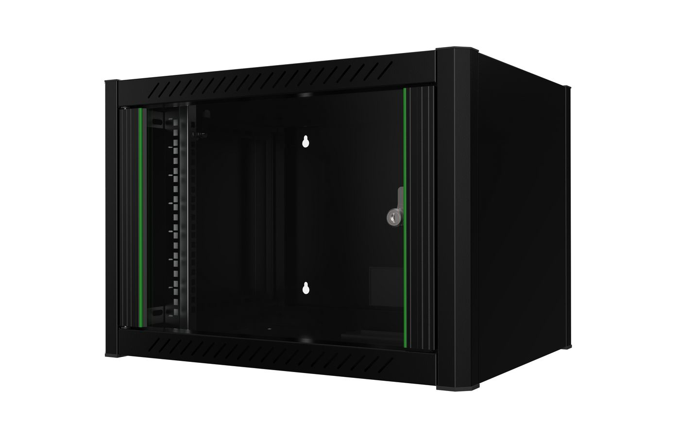 Lanview RWM07U45BL rack cabinet 7U Wall mounted rack Black