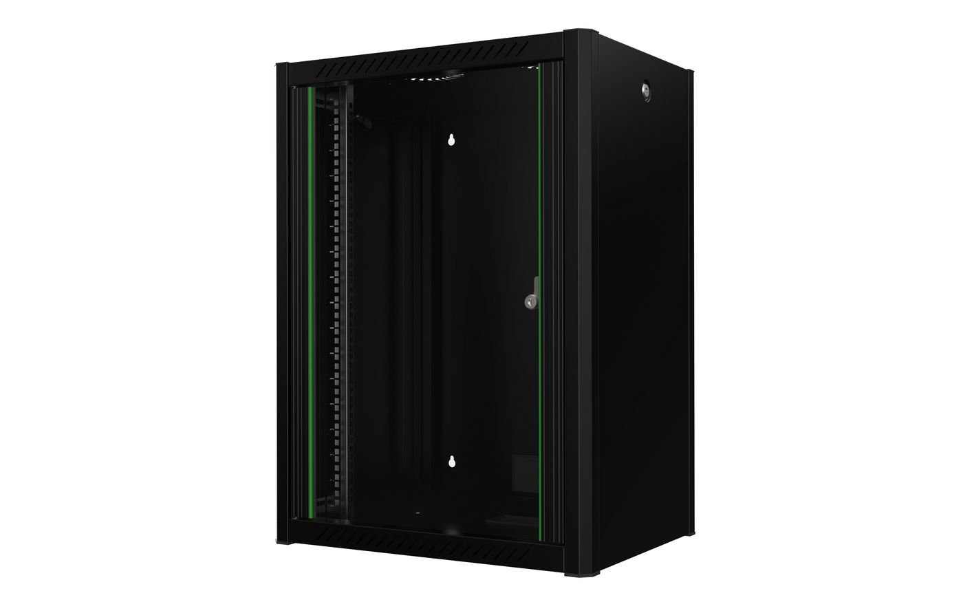 Lanview RWP16U45BL rack cabinet 16U Wall mounted rack Black