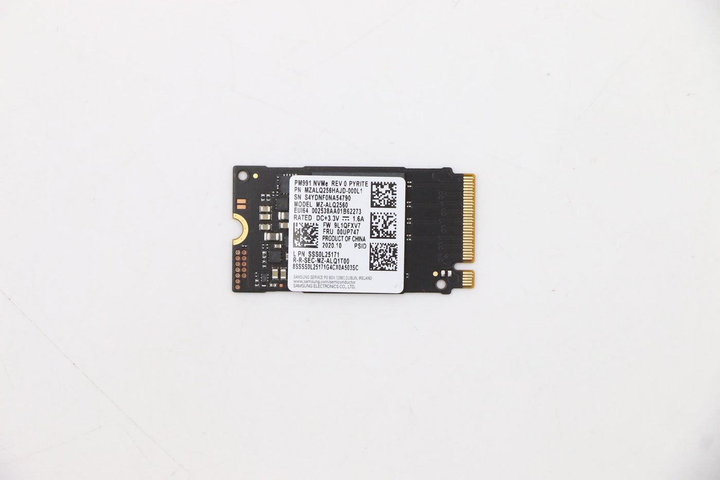 Lenovo 256GB M.2 2242 PCIe NVMe SSD
