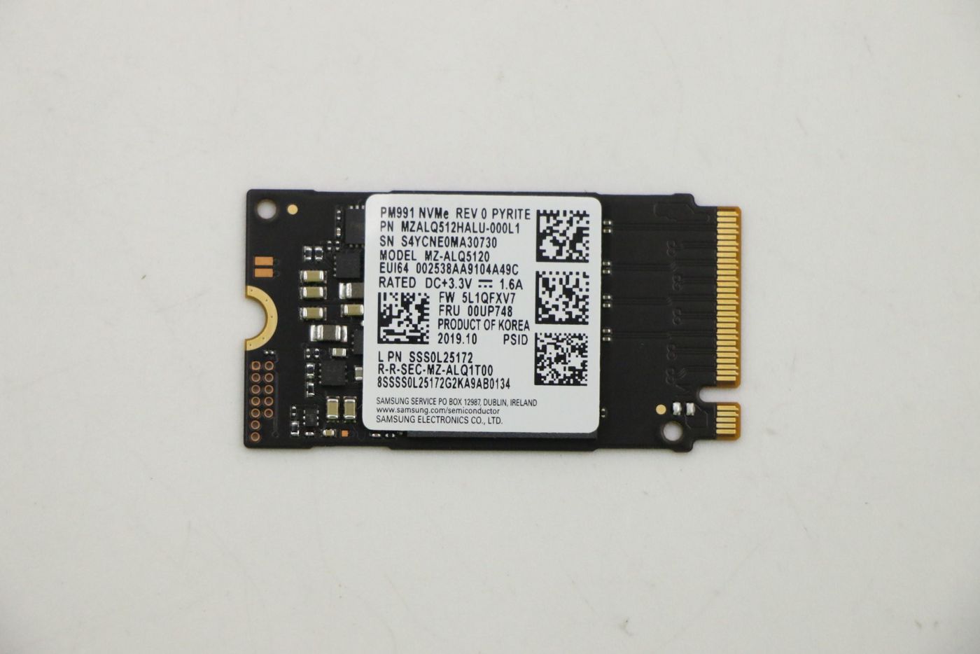 Lenovo 512GB M.2 2242 NVMe