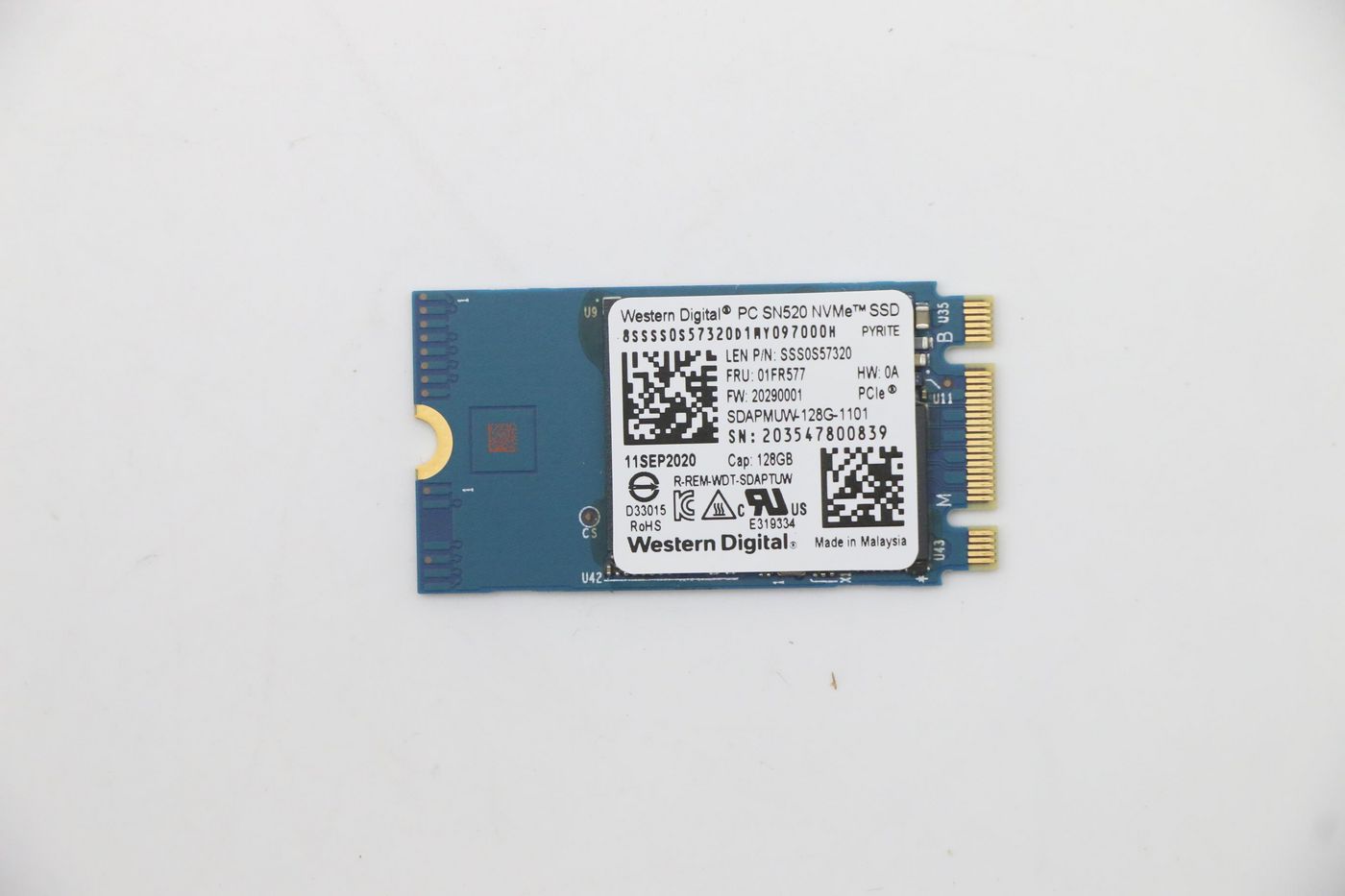Lenovo 128GB M.2 PCIe 2242