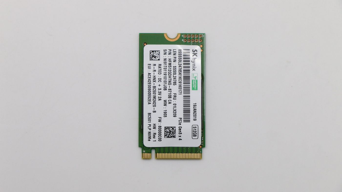 Lenovo SSD M.2 PCIe NVMe FRU SSD