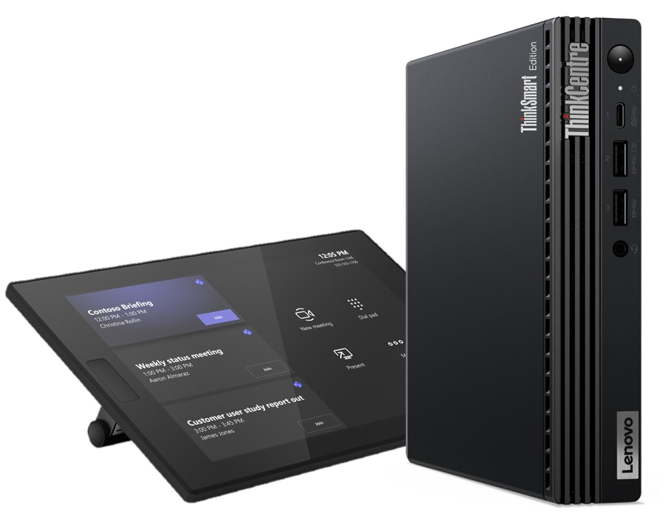 Lenovo ThinkSmart Tiny Kit Intel® Core™ i3 i3-13100T 16 GB DDR4-SDRAM 256 GB SSD Windows 11 IoT Enterprise Mini PC Black